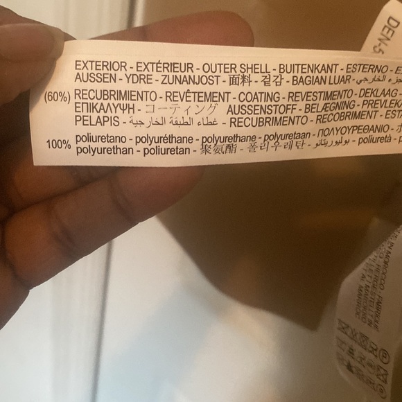 Zara woman Beige Faux Leather vest size lager new with tags - Picture 9 of 10